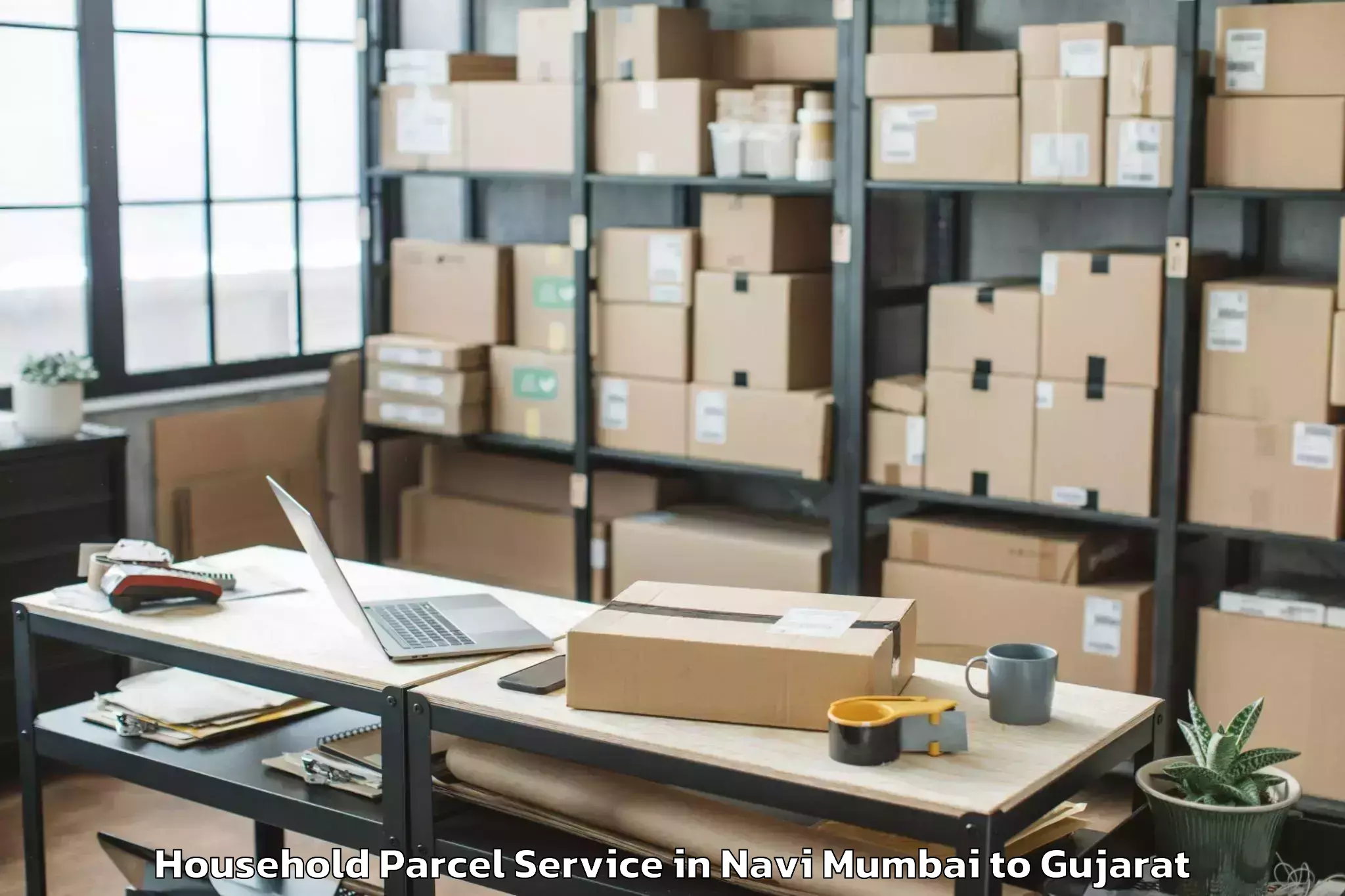 Navi Mumbai to Mahudha Household Parcel